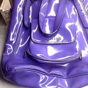 Ted Baker Lilac Patent Leather Handbag – Vintage 2000s – Excellent Condition
